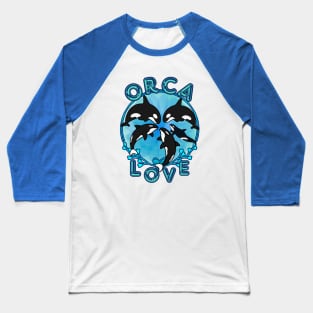 Orca Love Baseball T-Shirt